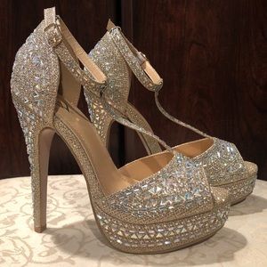 Champaign Rhinestone Heels